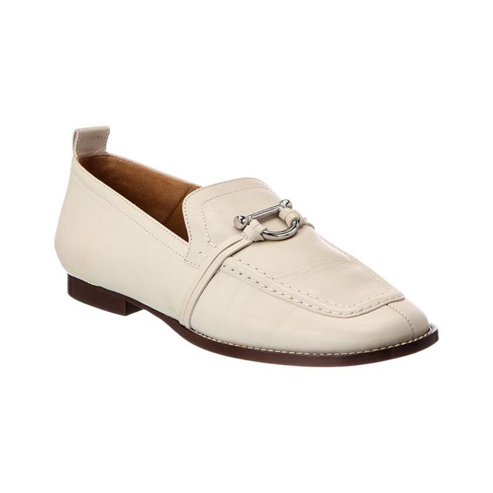 Isabel Marant Faylor Leather Loafer, White